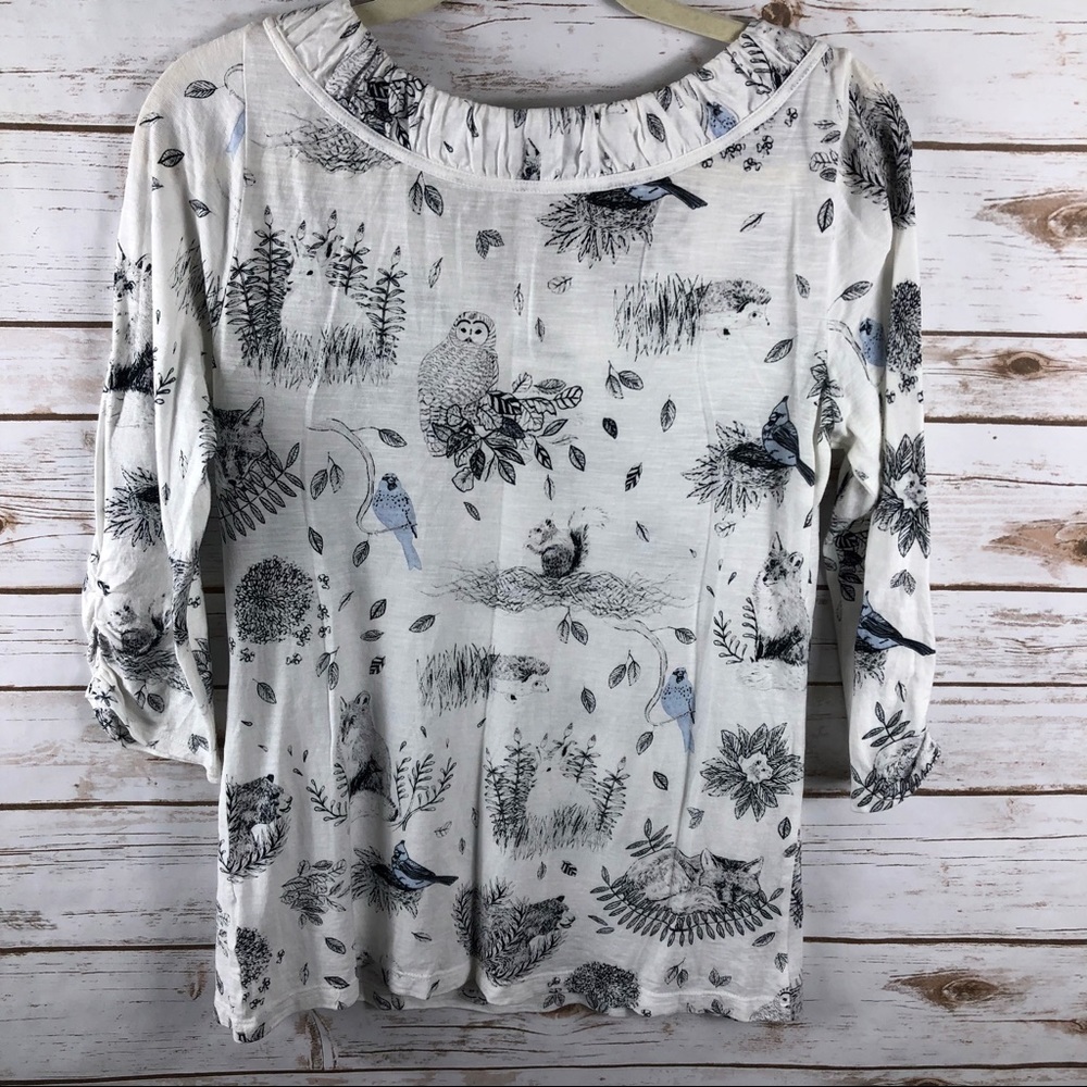 Anthropologie Postmark Creature Comforts top - Picture 7 of 8
